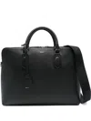 Bally Capitol Leather Top-handle Briefcase In Black