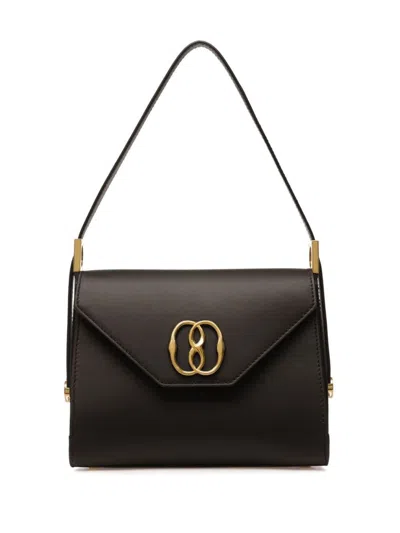Bally Structured Top Handle Shoulder Bag In Black