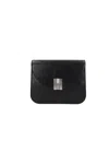 Bally Fold-over Crossbody Bag In Black+palladium