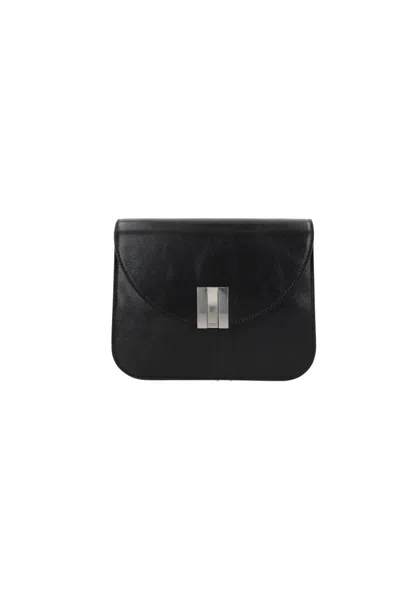 Bally Ollam Crossbody Bag In Black+palladium