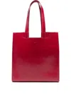 Bally Double Handle Shoulder Bag In Red