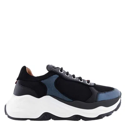 Bally Bahati Calf Suede Sneakers In Multi