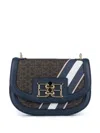 Bally Bag In Leather And Coated Cotton In Braun