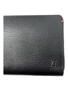 Bally Balen 6218473 Travel Wallet Black Calf Grained Leather In Black