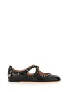 Bally Beliska Studded Leather Ballet Flats In Black