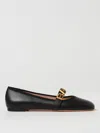 Bally Balby Leather Ballerina Flats In 黑色