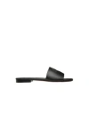 Bally Flat Sandals Woman Sandals Black Size 6.5 Leather