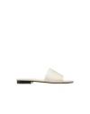 Bally Flat Sandals Woman Sandals Cream Size 7.5 Leather In White