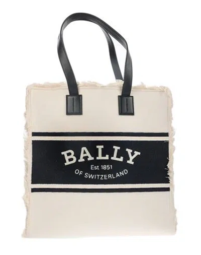 Bally White Crystalia Shoulder Bag Woman Shoulder Bag White Size - Cotton