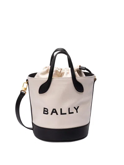 Bally `bar 8 Hours Spiro Eco` Bucket Bag In Beige