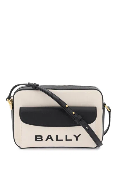 Bally 'bar' Crossbody Bag In Bianco
