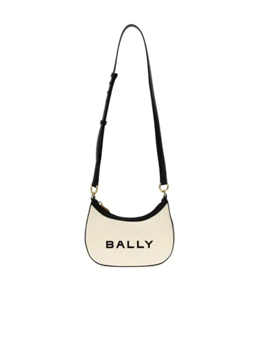 BALLY BALLY BAR ELLIPSE LOGO PRINTED CROSSBODY BAG