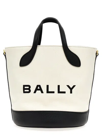 Bally Blackwhite Bar Handbag In Multi