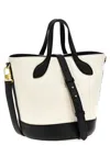 Bally 'bar' Handbag In White/black