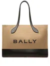 Bally Bar Keep On Logo-print Tote In Neutrals