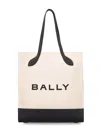 Bally Bar Keep On Logo Tote Bag In Neutral