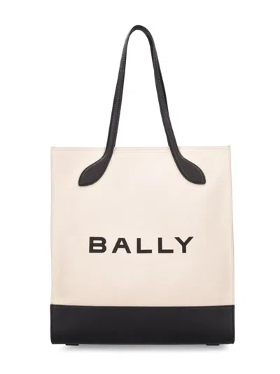 Bally Bar Keep On Logo Tote Bag In Red