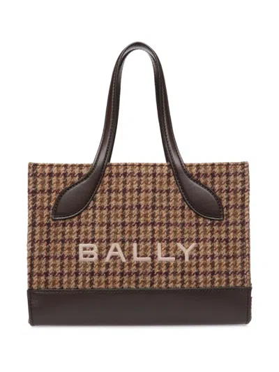 Bally Bar Keep On Tote Bag In Brown