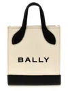 Bally Blackwhite Bar Mini Keep On Shopping Bag In White/black