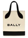 BALLY BAR MINI KEEP ON TOTE BAG WHITE/BLACK