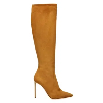 Bally Barbra 105 Knee-high Suede Boots In Brown
