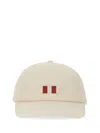 Bally Cotton Baseball Cap With Embroidered Detailing In Neutral
