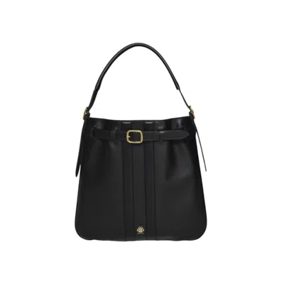 Bally Beckett Beltcross Handbag In Black Leather