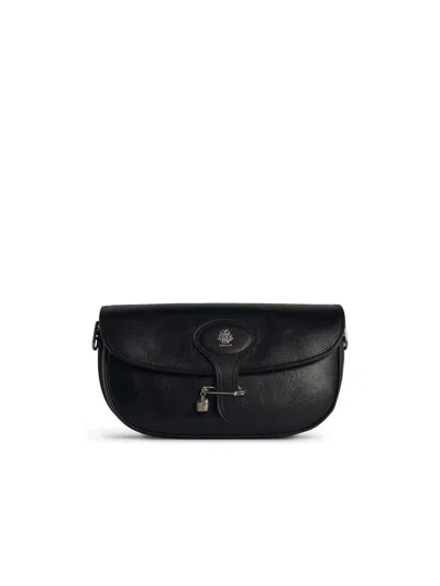 BALLY BALLY 'BECKETT' BLACK LEATHER CROSSBODY BAG