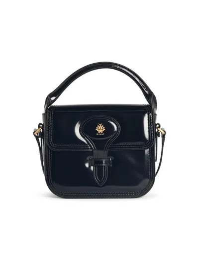 Bally 'beckett' Black Leather Mini Bag