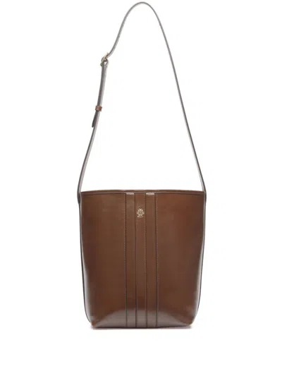 Bally Beckett Bucket Bag In Brown