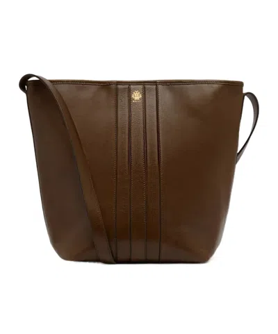 Bally Beckett Bucket Bag In Brown Leather