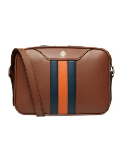Bally Beckett Crossbody Bag In Brown Leather