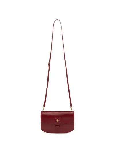 Bally Beckett Leather Mini Bag In Red