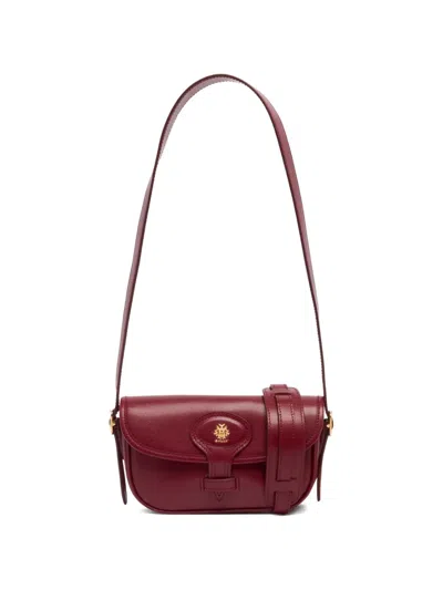 Bally Beckett Leather Shoulder Bag In Red