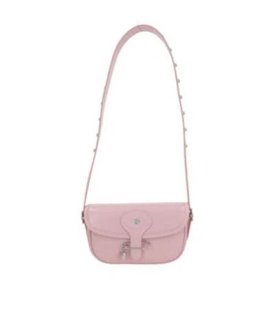 Bally Beckett Logo Printed Studded Shoulder Bag