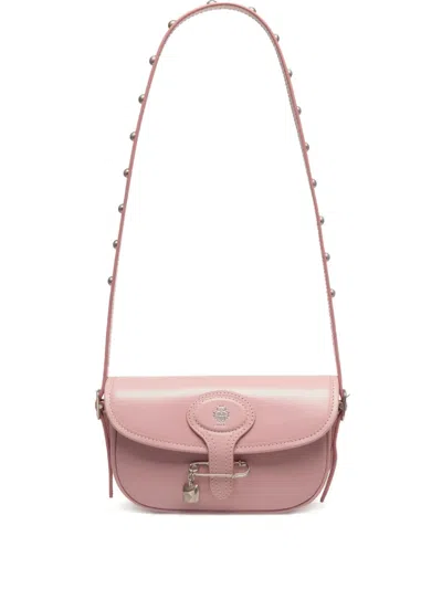 Bally Beckett Safety-pin Clutch Bag In Pink