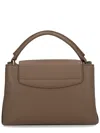 Bally Beige Bovine Handbag In Burgundy