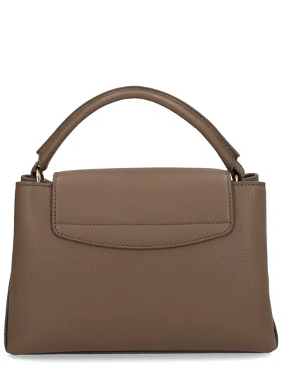 Bally Beige Bovine Handbag In Brown