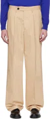 Bally Casual Pants With Belt Loops In Cream 50