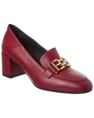 Bally Bekla Leather Pump In Burgundy