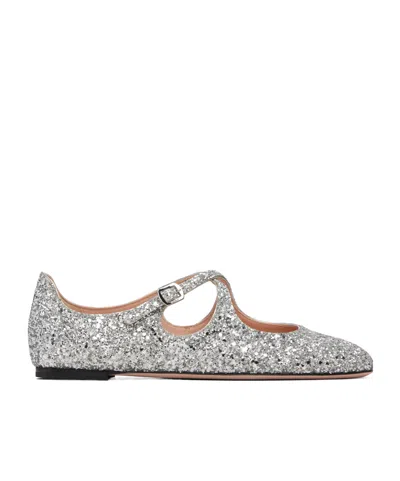 Bally Beliska Ballet Flats In Silver