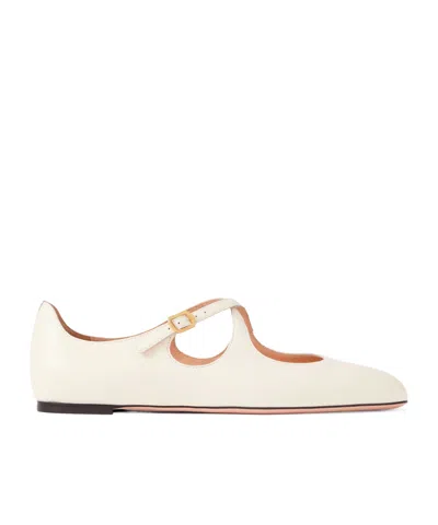 Bally Beliska Mary Jane Ballet Flats In White