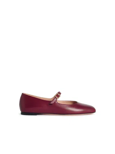 Bally Round-toe Ballet Flats In Red