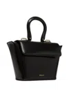 Bally Belle Brushed Leather Clutch Bag In Black