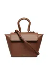 Bally Belle Leather Crossbody Bag In Brown