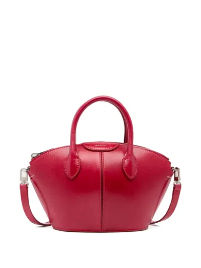 Bally Belle Leather Mini Bag In Red