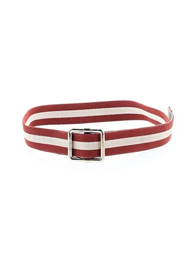 Pre-owned Bally Belt In Burgundy