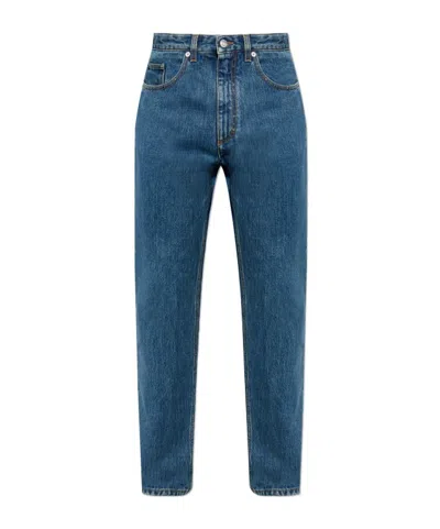 Bally Belt Loop Denim Trousers In Blue