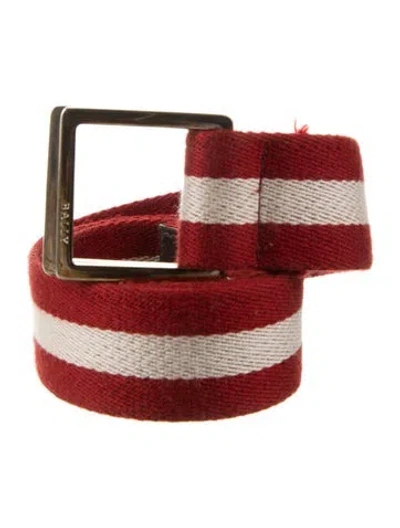 Pre-owned Bally Belt In Red