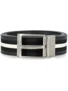 Bally Shiffie 35mm Reversible Belt In Fabric And Leather In Black